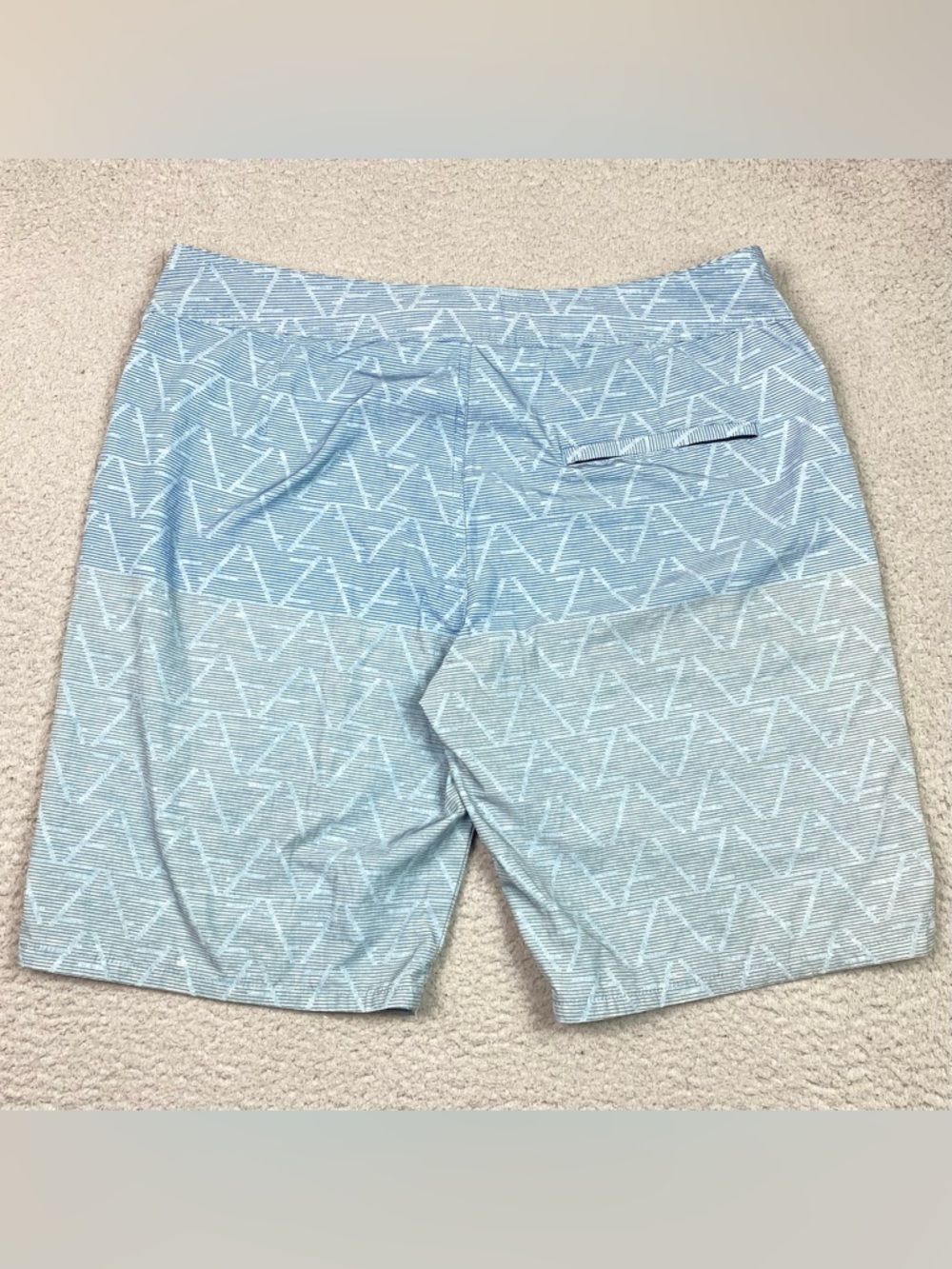 Travis Mathew Board Shorts Men's Size 34 Blue Stretch Beach Swim Summer Surf EUC - Picture 2 of 9